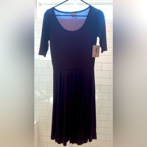 New nwt small Lularoe Nicole dress purple with slight print shown in pictures